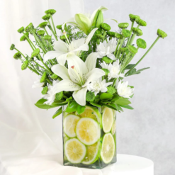 bloom citrus delight flower fruit combo healthy gift hamper