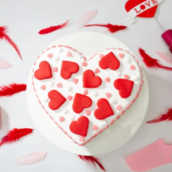 cupids arrow heart cake romantic love cake perfect for valentine’s day