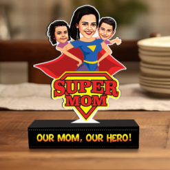 dynamic mom cartoon portrait personalized caricature art