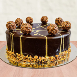 golden ferrero truffle cake with fast delivery options