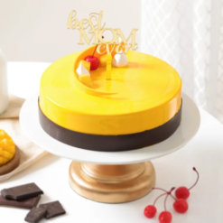 golden glow mango cake for mom tropical fruit dessert gift
