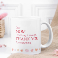 love thanks ceramic mug for mom heartfelt gift