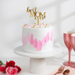 pink petal love cake for mom floral rose theme dessert