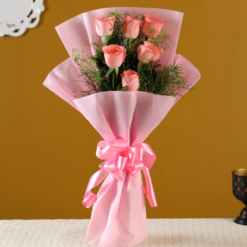 pink rose love bouquet with fast delivery options