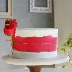 red rose tropical cake with fast delivery options