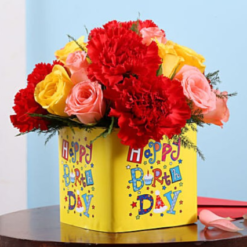 vibrant rose and carnation bouquet with fast delivery options