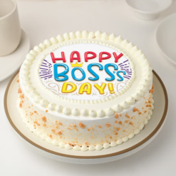 golden butterscotch boss cake with rich butterscotch icing for celebration