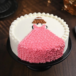 princess pink delight cake for daughter’s day royal pink cake celebration