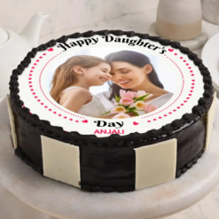 smiles and memories photo cake for daughters day celebration personalized photo cake