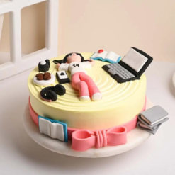 sweet fondant cake for daughter’s day celebration cake for daughter