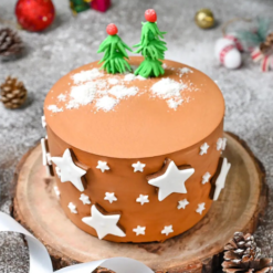 christmas chocolate star cake festive chocolate cake for Christmas celebration