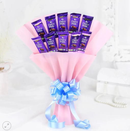 Chocolate and flower bouquet combo for delivery