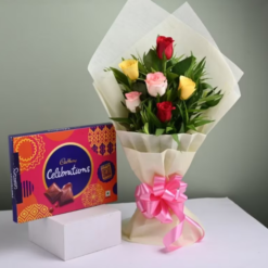 Roses and chocolate combo for romantic gifting