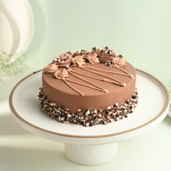 Romantic chocolate kiss cake for Valentine