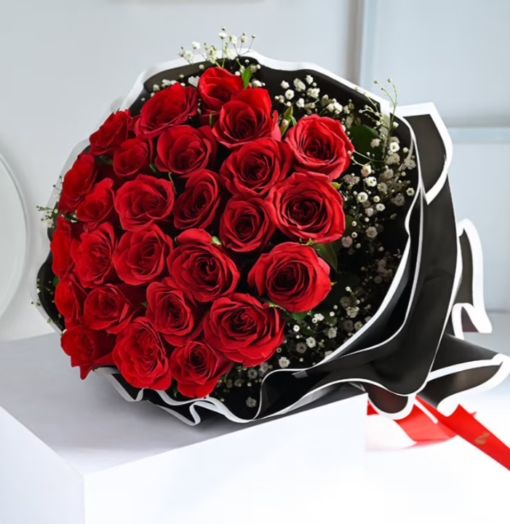 Everlasting Love 24 Roses Bouquet – Two Dozen Red Roses