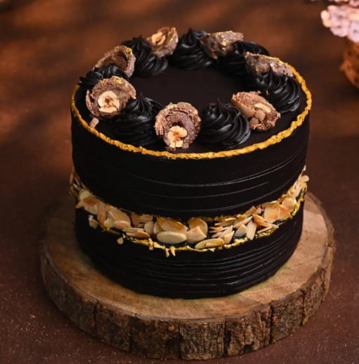 Ferrero Romance Fusion Cake – Love-Themed Chocolate Cake