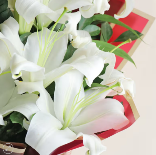 Opulent lily bouquet for luxury gifting