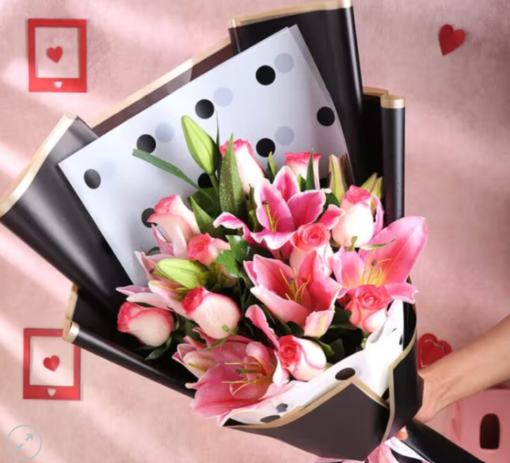 Elegant lily bouquet for flower delivery