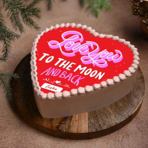 Love Moments Heart Cake – Sweet Valentine Treat