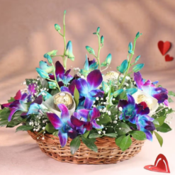 Elegant orchid flower combo gift