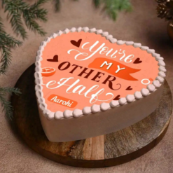 Perfect Pair Heart Cake – Romantic Couple Cake