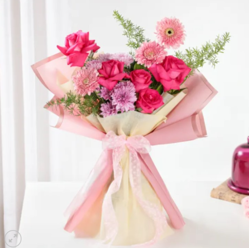 Serene pastel flower bouquet for peaceful gifting
