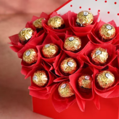 Sweet Chocolate Blossom Bouquet – Fresh Flowers & Chocolates
