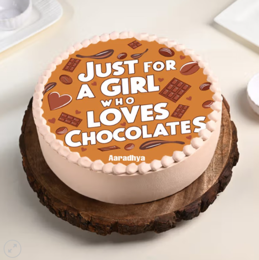 Heart shape chocolate cake for Valentine’s