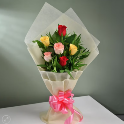Velvet touch red rose bouquet for her