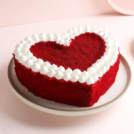 Heart shape red velvet cake for gifting