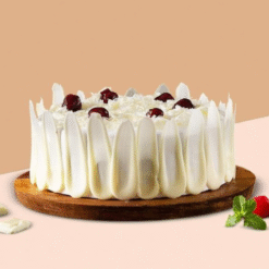 Heart-shaped chocolate cake with rich layers and dreamy decoration