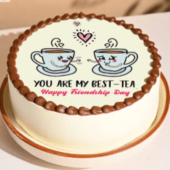 Best Tea Friendship Cake with Chai Cup Design