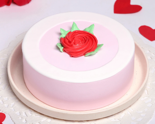 Vanilla Rose Charm Cake Online Delivery