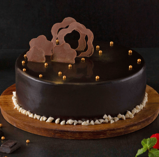 Velvety Choco Indulgence Cake with rich chocolate frosting