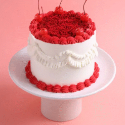 Cherry Rouge Velvet Fantasy Red Velvet Cake