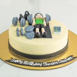 Alternative view of Gym Lover Fitness Theme Birthday Cake
