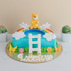 Alternative view of Teddy Half-Custom Celebration Cake