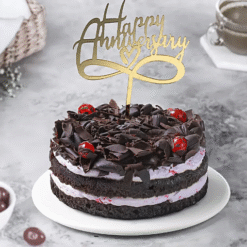 Eternal Love Black Forest Cake – Anniversary Black Forest Cake Online India