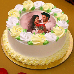 Heartfelt Photo Cake – Romantic Personalized Cake by Bakizo