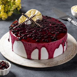 Royal Blue Blueberry Cake – Fresh Blueberry Cream Cake