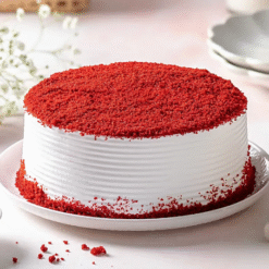 Scarlet Swirl Velvet Cream Cake – Red Velvet Fresh Cream Cake Online India