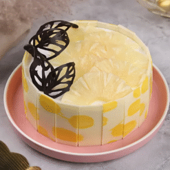 Alternative view of Tropical Gold Pineapple Cream Cake