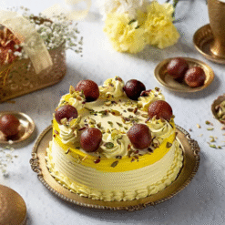 Alternative view of Vanilla Gulab Jamun Cake