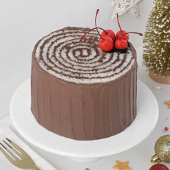 Yuletide ChocoBerry Log Cake