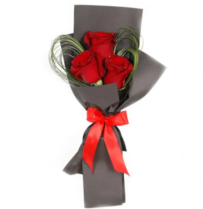 Crimson Bliss Roses & Fudge Cake Combo - Image 3