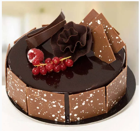 Crimson Bliss Roses & Fudge Cake Combo - Image 2