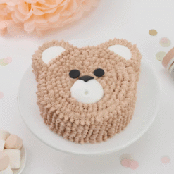 CuddleBear Creamy Celebration Cake with cute teddy design