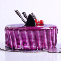 Alternative view of New Year Special Black Currant Cream Cake