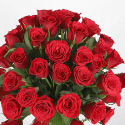 Alternative view of Scarlet Royale 50 Roses & Truffle Cake Combo