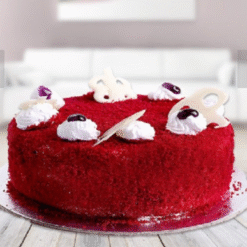 VelvetLite Sugar-Free Red Velvet Cake with cream cheese frosting